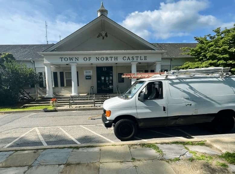 Kent Power Washing commercial cleaning team at work in Kent business district